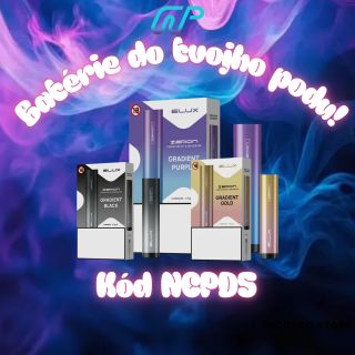 💥 Potrebuješ novú batériu do svojho ELUX Zeron podu? Máme pre teba riešenie! ⚡️ Vyber si zo štýlových farieb: Gradient...